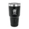Cactus 30 oz Stainless Steel Ringneck Tumblers - Black - FRONT