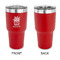 Cactus 30 oz Stainless Steel Ringneck Tumblers - Red - Single Sided - APPROVAL