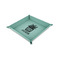 Cactus 6" x 6" Teal Leatherette Snap Up Tray - CHILD MAIN