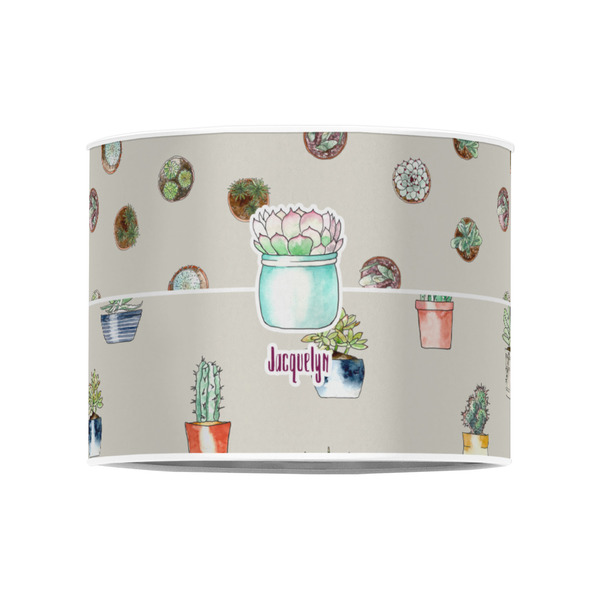 Cactus 8" Drum Lampshade - FRONT (Poly Film)