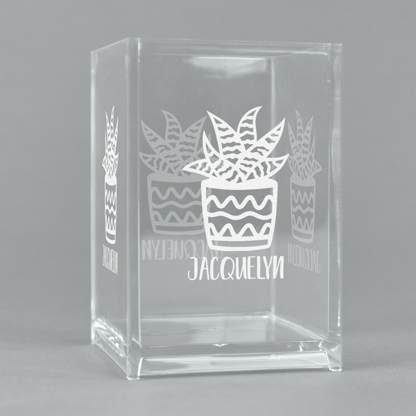 Custom Cactus Acrylic Pen Holder (Personalized)