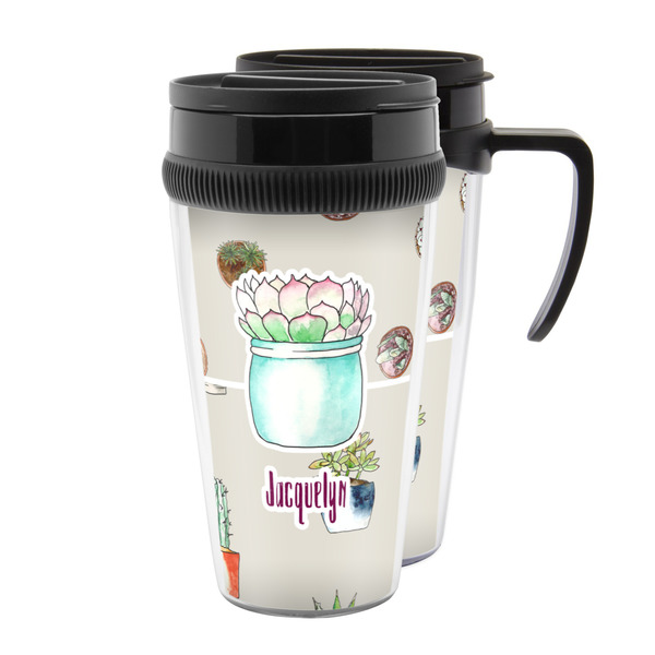 Custom Cactus Acrylic Travel Mug (Personalized)