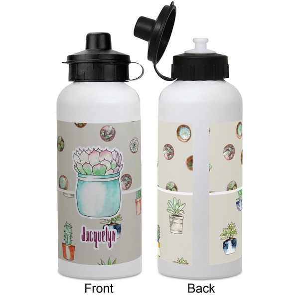 Cactus Aluminum Water Bottle - White APPROVAL