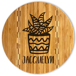 Cactus Bamboo Cutting Board (Personalized)