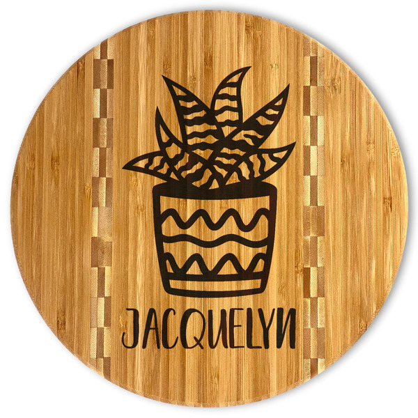 Custom Cactus Bamboo Cutting Board (Personalized)
