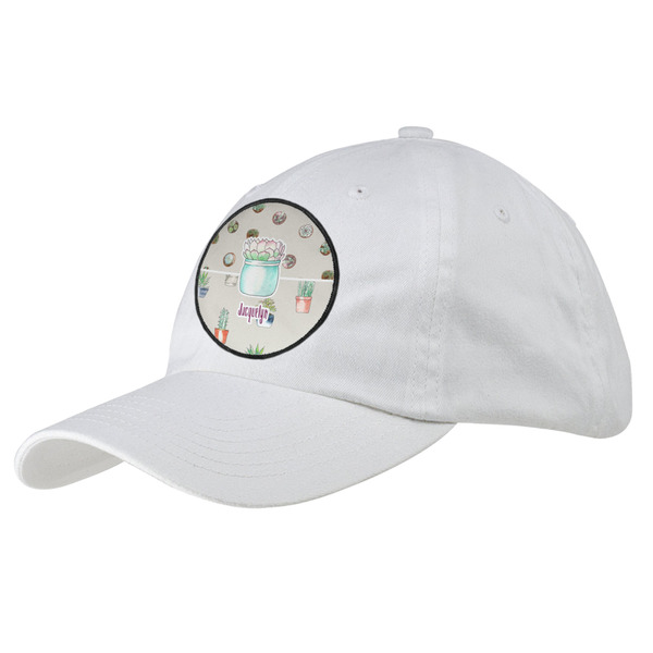 Custom Cactus Baseball Cap - White (Personalized)