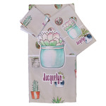 Cactus Bath Towel Set - 3 Pcs (Personalized)