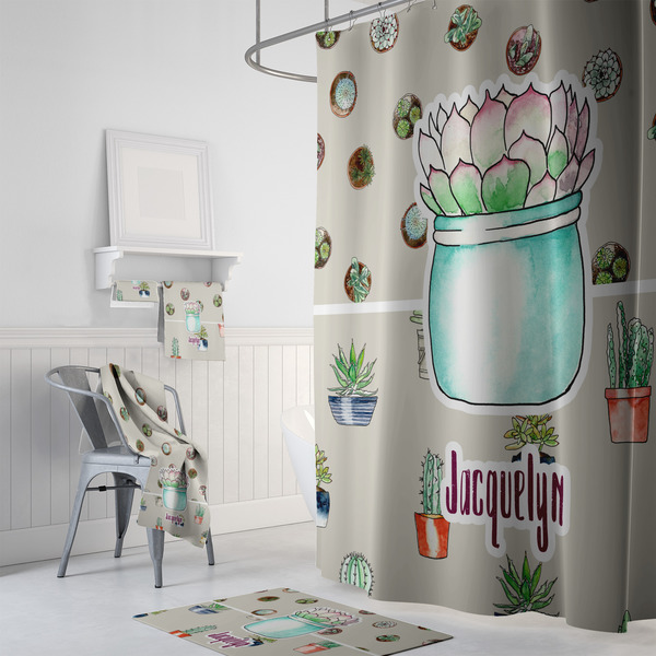 Cactus Bath Towel Sets - 3-piece - In Context