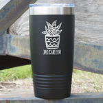 Cactus 20 oz Stainless Steel Tumbler - Black - Single Sided (Personalized)