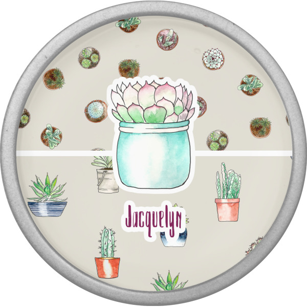 Cactus Cabinet Knob - Nickel - Front