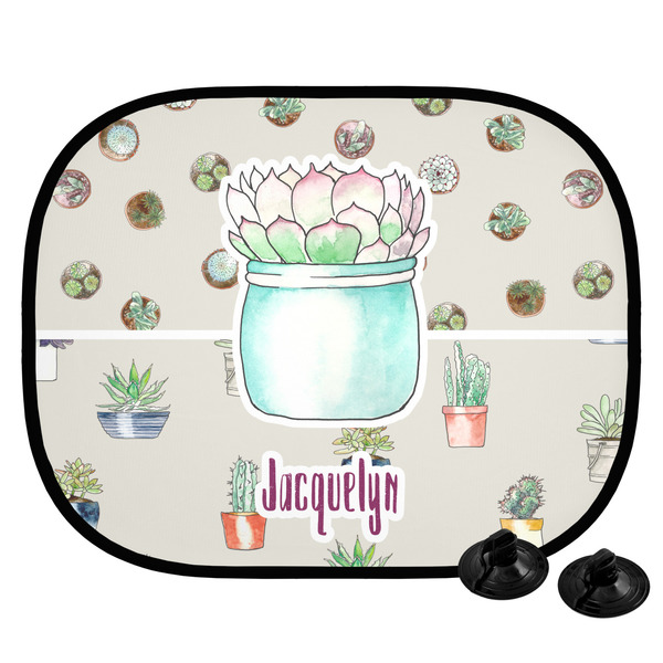 Custom Cactus Car Side Window Sun Shade (Personalized)
