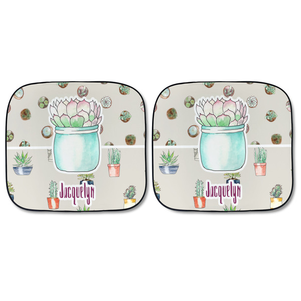 Cactus Car Sun Shades - FRONT