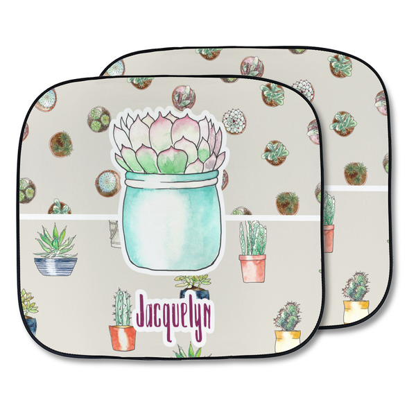 Custom Cactus Car Sun Shade - Two Piece (Personalized)