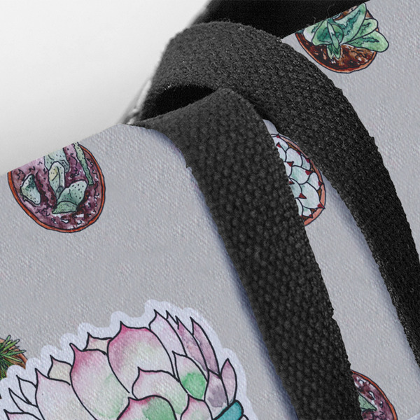 Cactus Closeup of Tote w/Black Handles