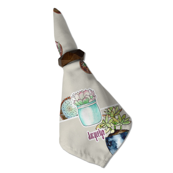 Cactus Cloth Napkins - Personalized Dinner (Folded in Ring) (MAIN)