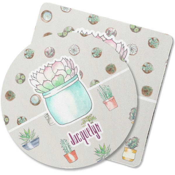Custom Cactus Rubber Backed Coaster (Personalized)