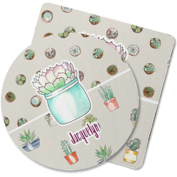 Custom Cactus Rubber Backed Coaster (Personalized)
