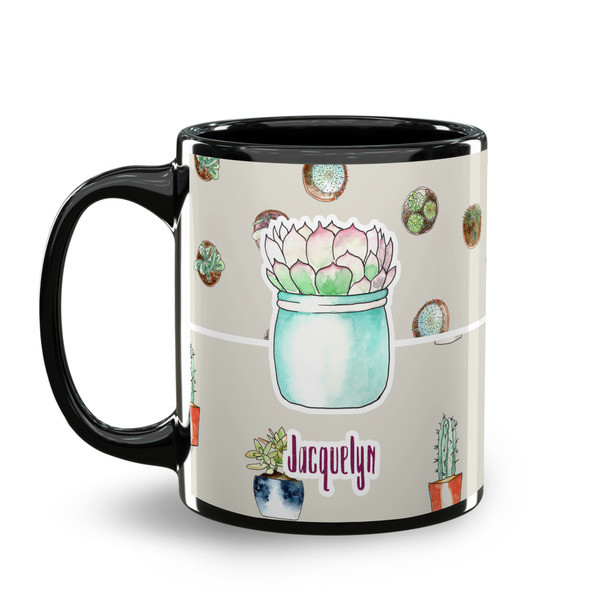 Cactus Coffee Mug - 11 oz - Black