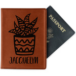 Cactus Passport Holder - Faux Leather (Personalized)