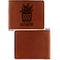Cactus Cognac Leatherette Bifold Wallets - Front and Back Single Sided - Apvl
