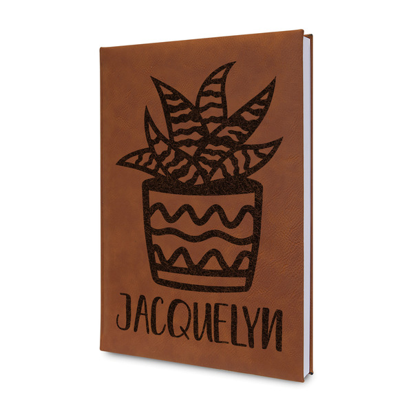 Custom Cactus Leatherette Journal - Single Sided (Personalized)