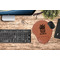 Cactus Cognac Leatherette Mousepad with Wrist Support - Lifestyle Image