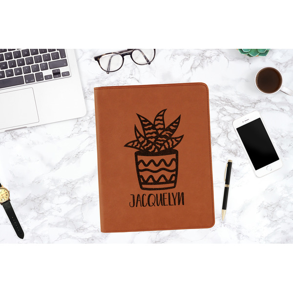 Cactus Cognac Leatherette Portfolios - Lifestyle Image