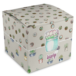 Cactus Cube Favor Gift Boxes (Personalized)