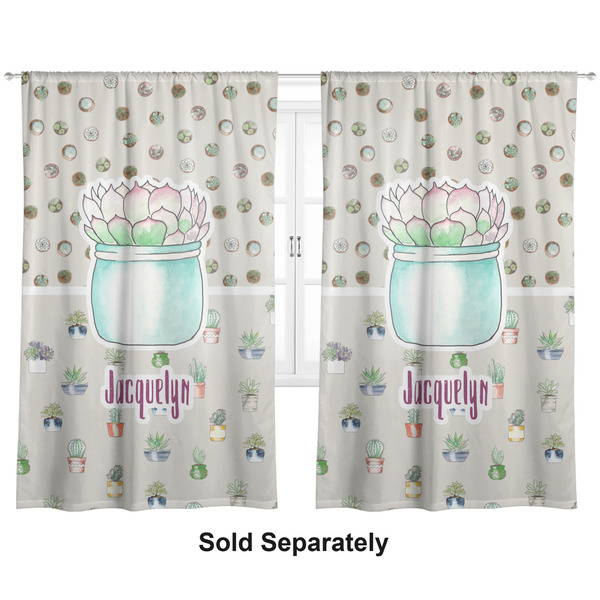 Custom Cactus Curtain Panel - Custom Size (Personalized)