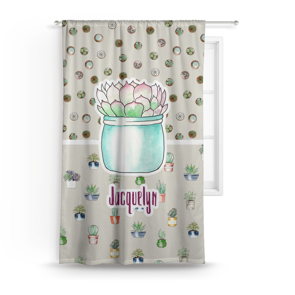 Custom Cactus Curtain Panel - Custom Size (Personalized)