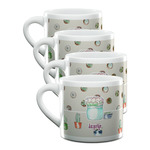 Cactus Double Shot Espresso Cups - Set of 4 (Personalized)