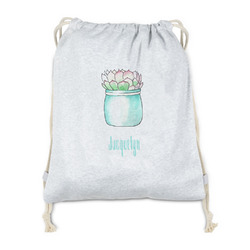 Cactus Drawstring Backpack - Sweatshirt Fleece - Single Sided (Personalized)