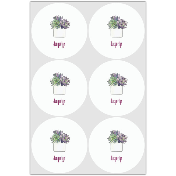 Cactus Drink Topper - Large - Set of 6