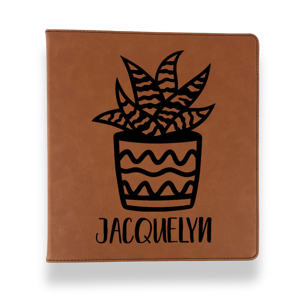Cactus Leather Binder - 1" - Rawhide - Front View