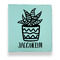 Cactus Leather Binder - 1" - Teal (Personalized)