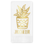 Cactus Guest Napkins - Foil Stamped (Personalized)