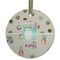 Cactus Frosted Glass Ornament - Round