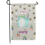 Cactus Small Garden Flag - Double Sided w/ Name or Text