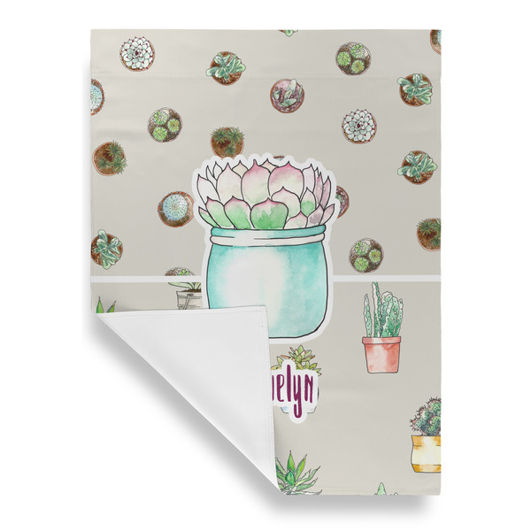 Cactus Garden Flags - Large - Single Sided - FRONT FOLDED