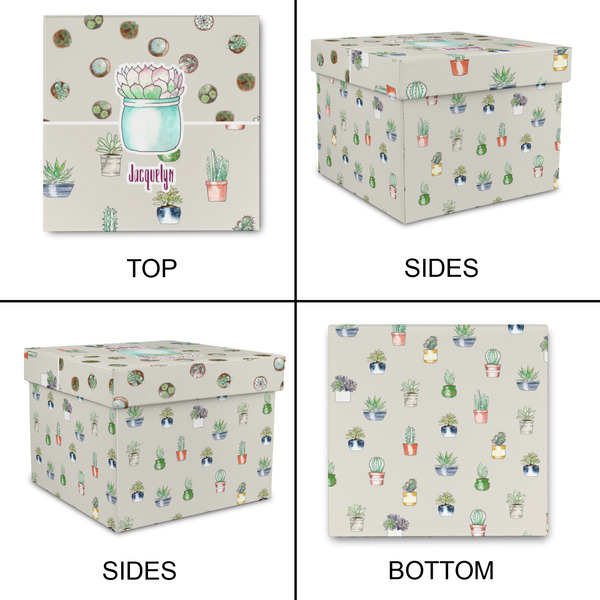 Cactus Gift Boxes with Lid - Canvas Wrapped - Small - Approval