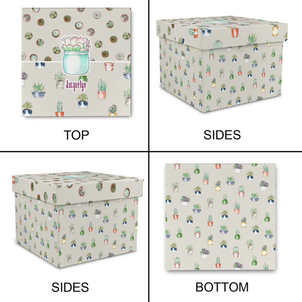 Cactus Gift Boxes with Lid - Canvas Wrapped - X-Large - Approval