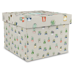 Cactus Gift Box with Lid - Canvas Wrapped - X-Large (Personalized)