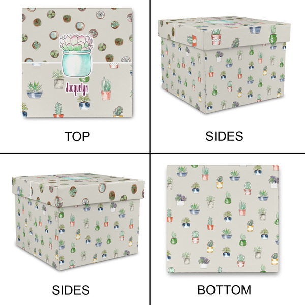 Cactus Gift Boxes with Lid - Canvas Wrapped - XX-Large - Approval