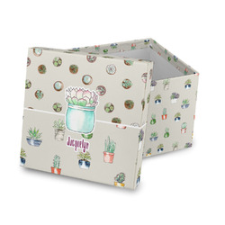 Cactus Gift Box with Lid - Canvas Wrapped (Personalized)
