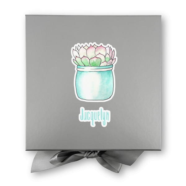Cactus Gift Boxes with Magnetic Lid - Silver - Approval