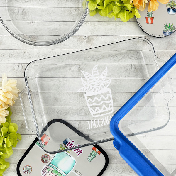 Cactus Glass Baking Dish - LIFESTYLE (13x9)