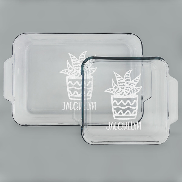 Cactus Glass Baking Dish Set - MAIN (set)