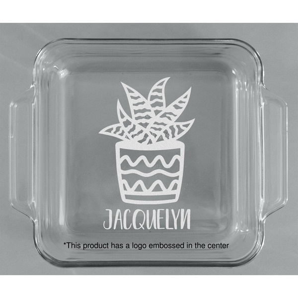 Cactus Glass Cake Dish - APPROVAL (8x8)