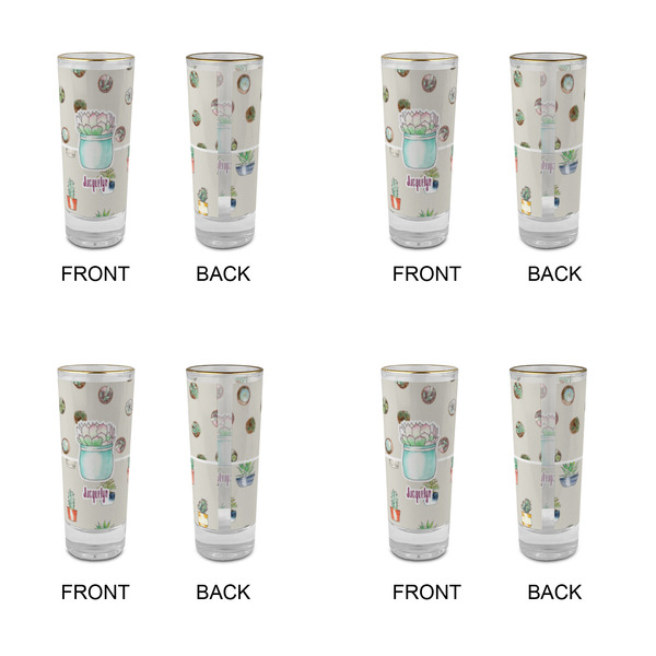Cactus Glass Shot Glass - 2 oz - Set of 4 - APPROVAL