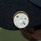Cactus Golf Ball Marker Hat Clip - Gold - On Hat